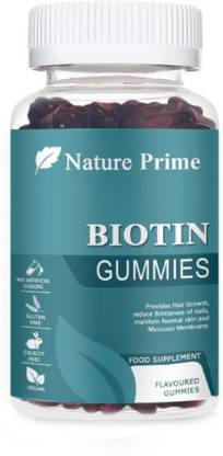 Nature Prime Biotin Gummies for Hair Growth | Skin Glow & Longer Nails (SD4)Premium