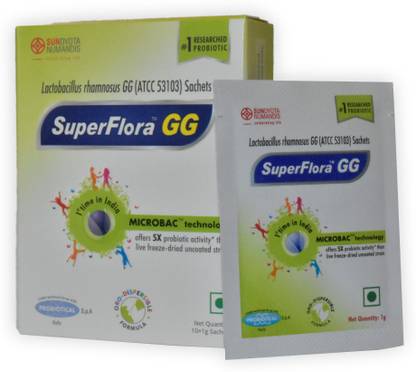 superflora gg Probiotic Supplement for kids, men & women | 10 Orodispersible Sachets