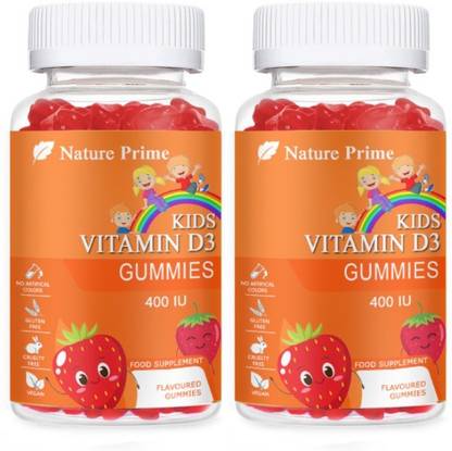 Nature Prime Calcium + Vitamin D Gummies Supplement for Kids (SD30)