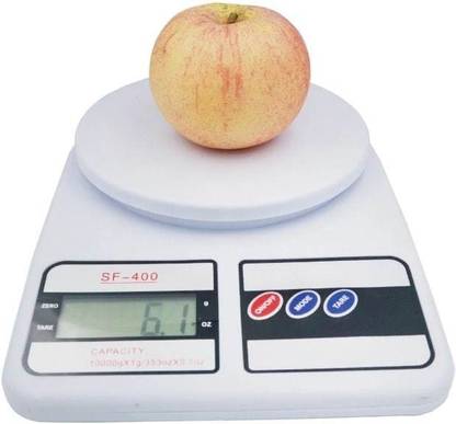 SAMJU Electronic Weight Scale SF 400 with Backlit LCD Display Weighing Scale