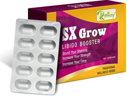 Riffway SX Grow Natural Formula For Stamina S-E-X Drive Male Libido & Desire