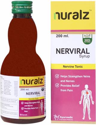 nuralz Nerviral Syrup - For Nerves, Vein & Nervous System, Mind Relax Medicine (600 ml)