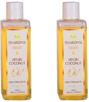 SIVAROMA 100% pure unrefined coconut oil -(100Ml+100ML)- New