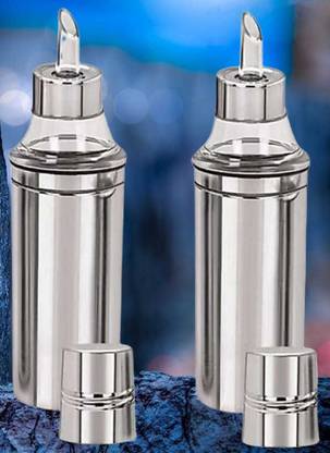 ATROCK Oil Dispenser, Oil Container, Oil Can, Steel Oil Container, Oil Cooking Oil 2PCS 1000 ml Bottle