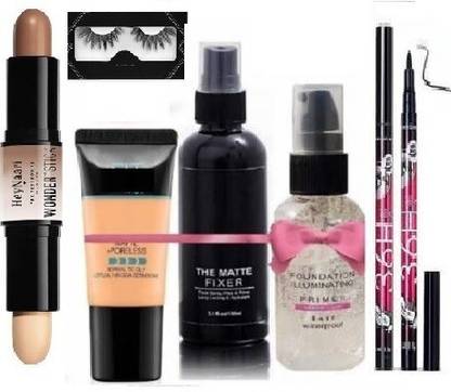 SHAGGY PRIMER,FIXER,FOUNDATIO,36H EYELINER+ EYELASHES+ CONTOUR STICK