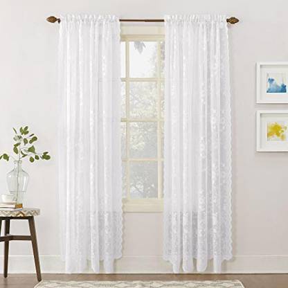 No. 918 16 cm (1 ft) Polyester Blackout Window Curtain (Pack Of 2)