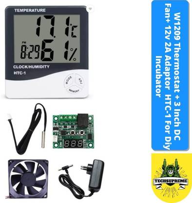 TechSupreme W 1209 Digital Temperature Controller+ HTC-1 for DIY Incubator Temperature Sensor and Controller Electronic Hobby Kit