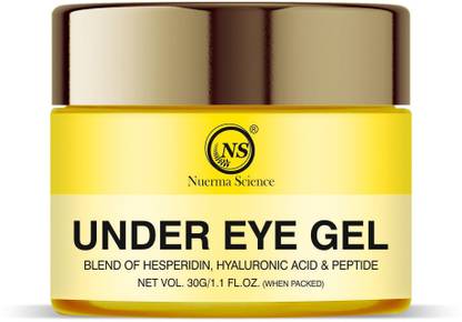 Nuerma Science Under Eye Gel for Reduce Dark Circles, Wrinkles, Fine Lines & Lightens Skin Tone