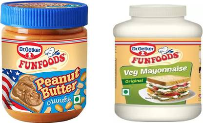 FUNFOODS by Dr. Oetker PEANUT BUTTER CRUNCHY+ VEG.MAYO ORIGINAL