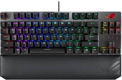 ASUS ROG STRIX SCOPE DELUXE Wired USB Laptop-size Gaming Keyboard Compatible with Desktop, Laptop, Mac