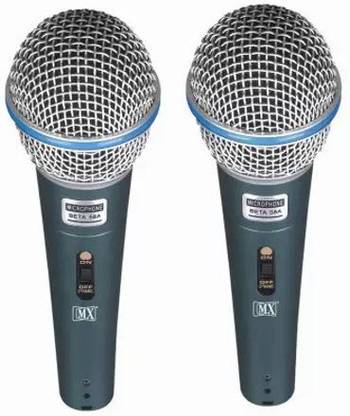 AFRODIVE ZXDR/79DF- Multi-Purpose Microphones with Cable Beta 58A Pack of 2 Microphone