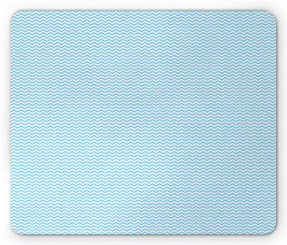 MIKKA Striped Tile Design Blue Design Mousepad Rectangle Non-Slip Rubber10607 Mousepad