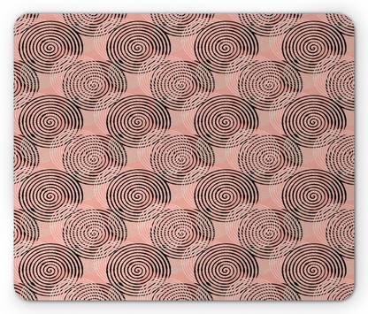 MIKKA Hyponic Vortex Brush Modern Geometry Mousepad Rectangle Non-Slip Rubber10879 Non Slip Base Mousepad