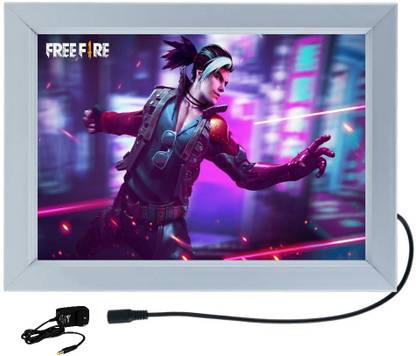 DESIGNING HUB FREE FIRE 02 MODEL NO-02, 18 inch ELECTRONIC LED FRAME
