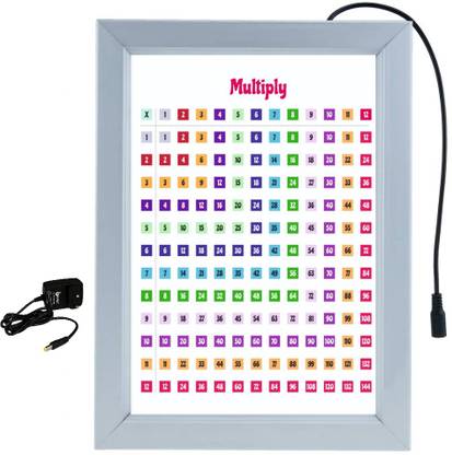 ANSHUL INTERNET MULTIPLY TABLE 18 inch ALUMINIUM LED FRAME