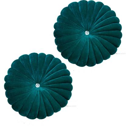 Shri Ganesh Handloom Polyester Fibre Cushion Pack of 2 Solid