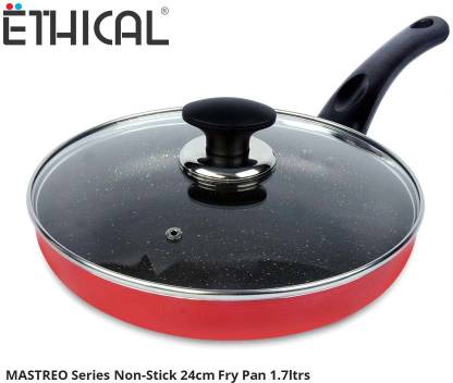 Ethical MASTREO Series PFOA Free Non-Stick Induction Bottom Fry Pan 24 cm diameter with Lid 1.7 L capacity