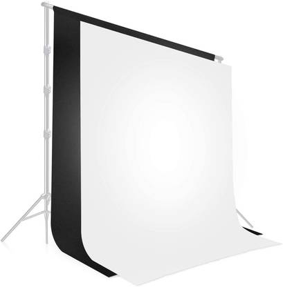 Stookin 6FTX9FT Backdrop Lekera Photo Light Studio Background Black & White (Pack Of 2) Reflector
