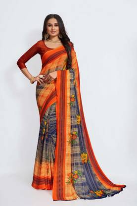 Printed Daily Wear Georgette Saree