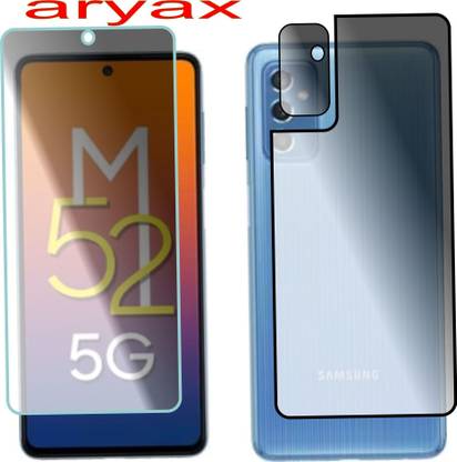 aryax Front and Back Screen Guard for samsung m52 5G