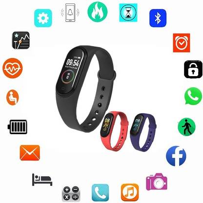 Jocoto F288(M3) PLUS MULTI FACES ACTIVITY TRACKER SMART BAND BLACK(pack of 1)