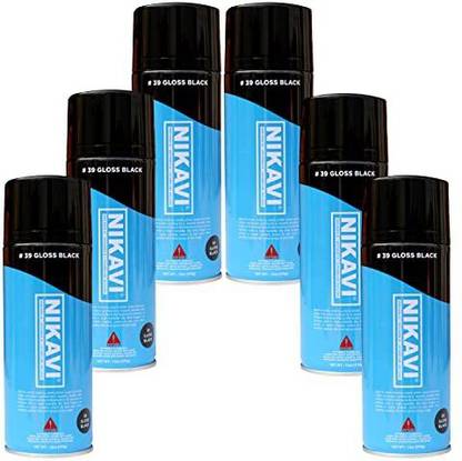 nikavi Automotive Rust Paint Spray Can for Motorcycle Black Spray Paint 2400 ml