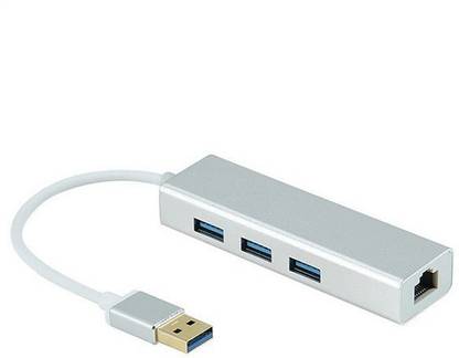 microware USB 3.0 HUB MULTI-FUNCTION LAN ADAPTER 3PORT WINDOWS 10,7,8 MCS-S-802 USB Hub