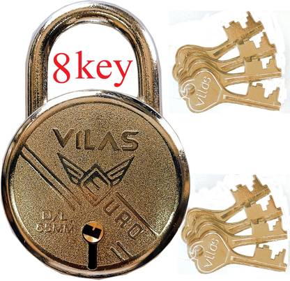 SRY Vilas lock with 8 keys 65mm (Dual lock) Padlock