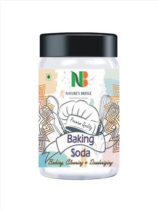 Nature's Bridge Baking Soda 250 Gm Jar | Finest Soda | Meetha Soda | Used as Baking, Cooking Baking Soda Powder