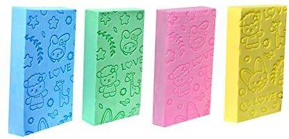 B S NATURAL Bath Sponge Ultra Soft Korean Scrubber Bathing Exfoliating Sponges Body