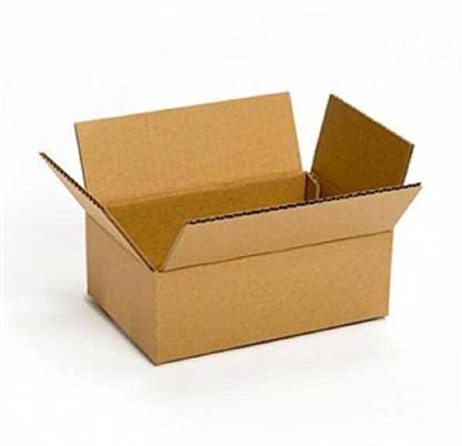 K K Industrial Corrugated Craft Paper, Cardboard, Paper 3 Ply Corrugated Golden Box, 7 Inch X 4 Inch X 3.5 Inch Packaging Box