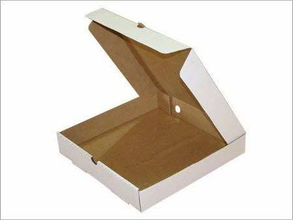 MM WILL CARE Pizza Box Cardboard, Paper 12 Inch Pizza Box (12 X 12 X 1.5 Inch, White) Packaging Box