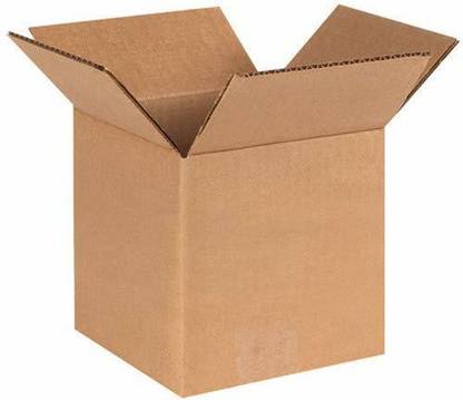 MM WILL CARE Corrugated Paper Corrugated Square Box Packaging Material, 4.25 * 4.25 * 5 Packaging Box
