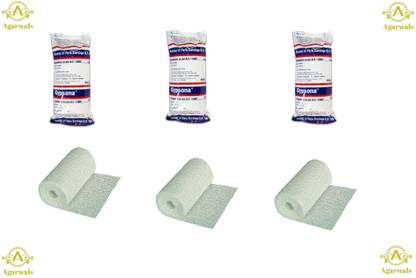 Agarwals Gypsona Plaster Of Paris Bandage 4" 10Cm*2.7Mt(Pack Of 3) Crepe Bandage