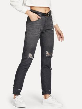 Regular Women Grey Jeans
