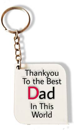 Agkm Thank you keychain gift for dad small and useful gift Key Chain