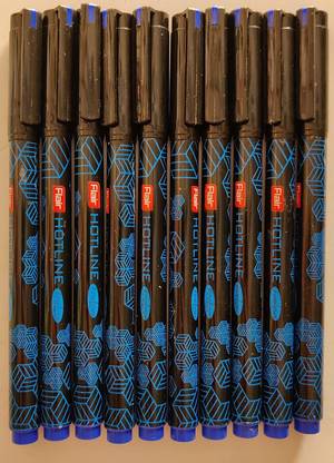 SHOP UNKLE FLAIR HOTLINE FINELINER PEN SET PACK OF 10 (BLUE) Fineliner Pen