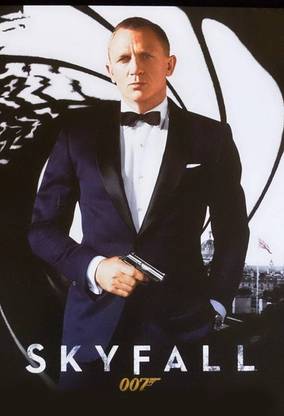 Poster James Bond 007 Daniel Craig Large Poster (36 X 24 Inch, Multicolour) Fine Art Print