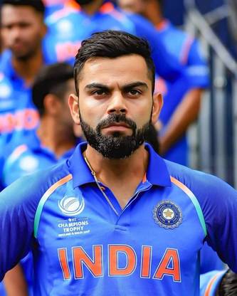 Virat Kohli Multicolour Photo Paper Print Poster Photographic Paper