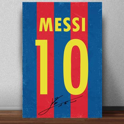Messi Jersey Poster For Room & Office (13 Inch X 19 Inch, Rolled) Paper Print