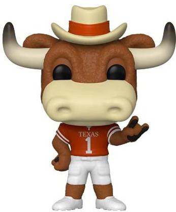 Pop Mascots: University of Texas - Hook 'Em, Multicolor, 3.75 inches