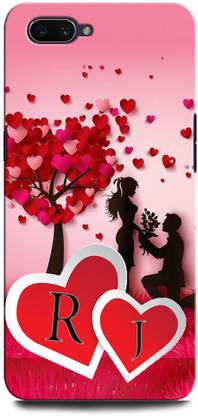 GRAFIQE Back Cover for Realme C1 RJ, R LOVE J, J LOVE R, R LETTER, J LETTER, RJ NAME