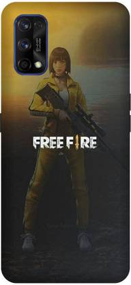 3D U PRINT Back Cover for Realme 7 Pro,RMX2170, Free Fire Game,dj alok Printed back cover