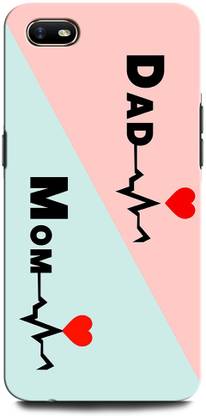 GRAFIQE Back Cover for OPPO A1k MOTHER, MAA, FATHER, LIFE LINE, I LOVE MY MOM DAD