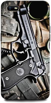 GRAFIQE Back Cover for OPPO A1k GUN, PISTOL, ARMY, WEAPON, REVOLVER, MILITARY