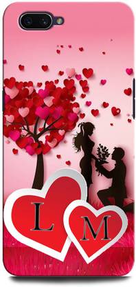 GRAFIQE Back Cover for Realme C1 LM, L LOVE M, M LOVE L, L LETTER, M LETTER, LM NAME