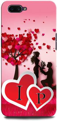 GRAFIQE Back Cover for Realme C1 IP, I LOVE P, P LOVE I, I LETTER, P LETTER, IP NAME