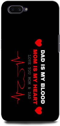 GRAFIQE Back Cover for Realme C1 MOTHER, MAA, FATHER, LIFE LINE, I LOVE MY MOM DAD