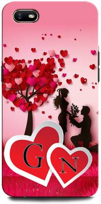 GRAFIQE Back Cover for Realme C2 GN, G LOVE N, N LOVE G, G LETTER, N LETTER, GN NAME