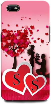 GRAFIQE Back Cover for Realme C2 SS, S LOVE, S LETTER, SS NAME